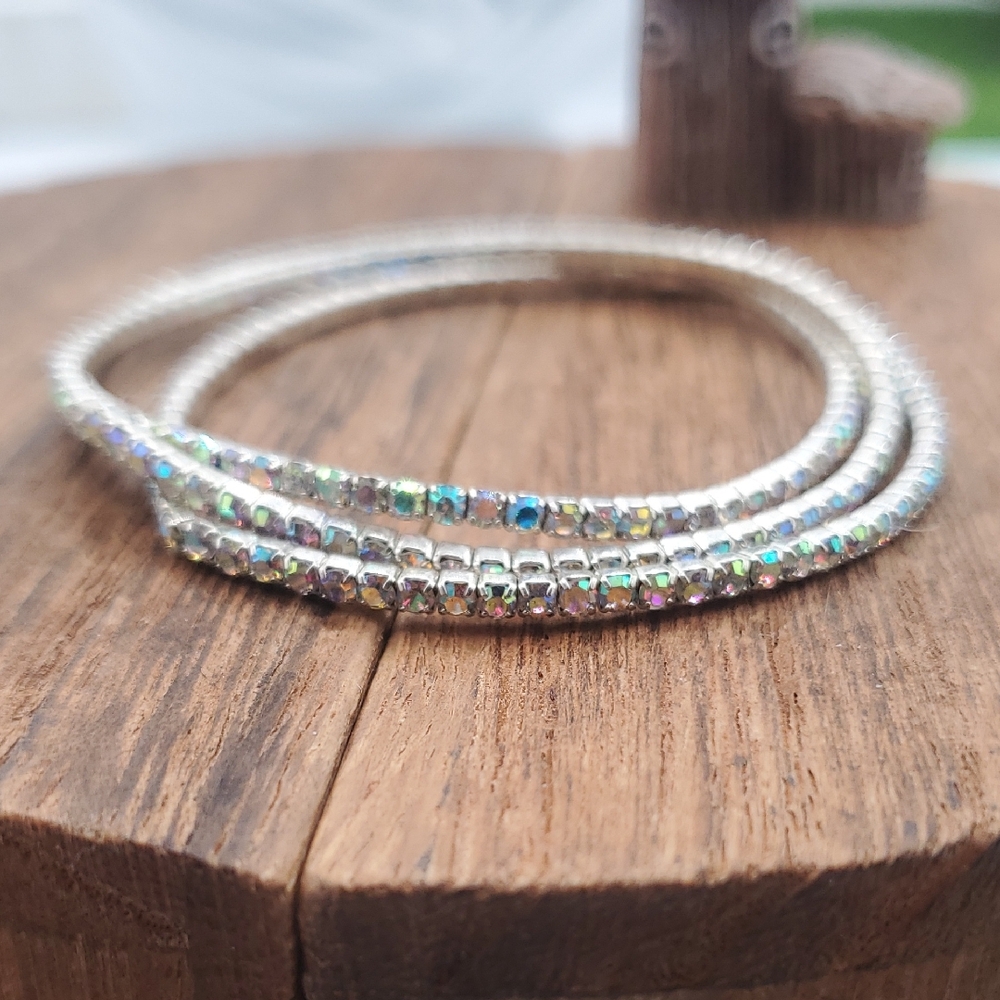 Aurora‎ Borealis Stretch Bracelets B3415